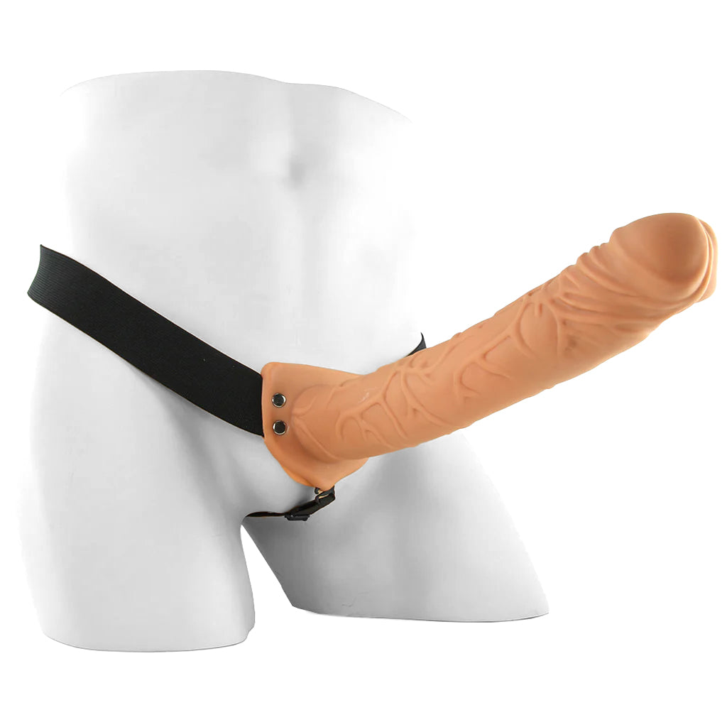 Fantasy 11 Inch Hollow Strap-On in Light