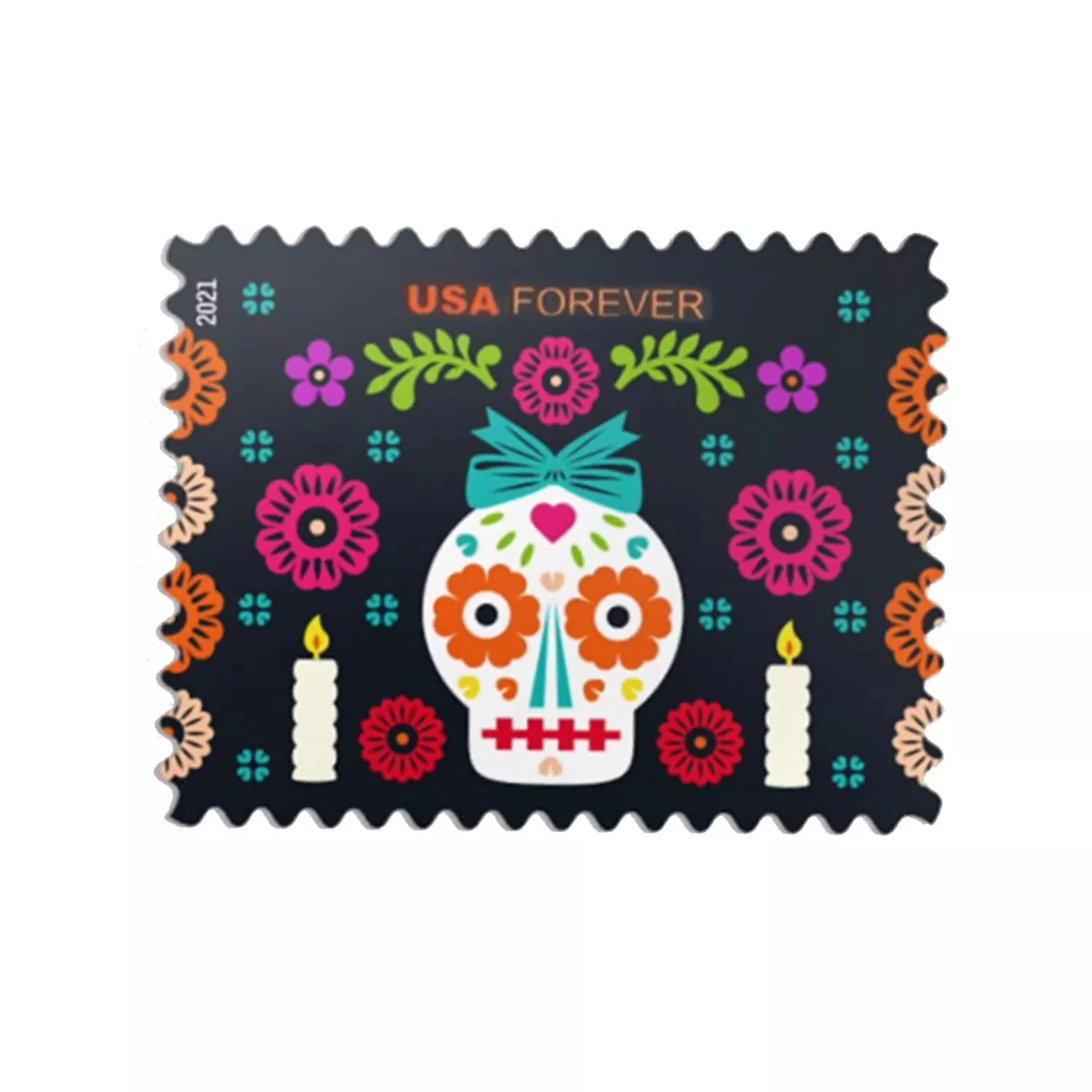 2021 Day of the Dead Stamps 100pcs/Pack