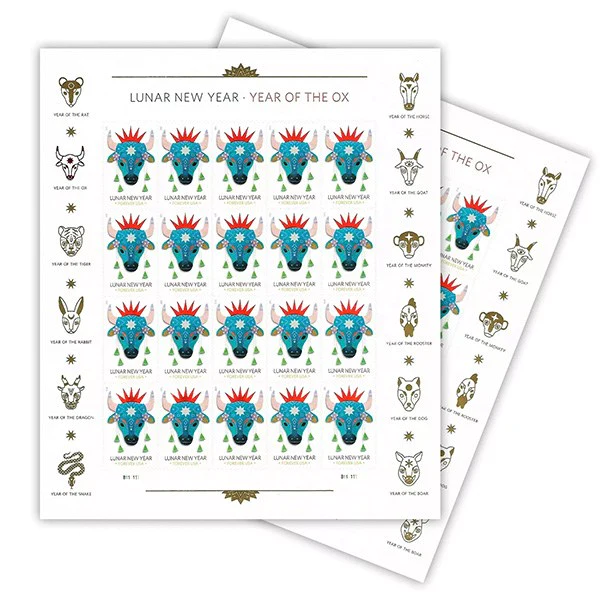 2021 Lunar New Year Ox 100pcs/Pack