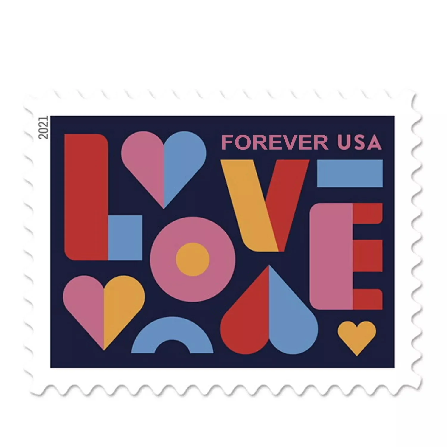 2021 Love Stamps Wedding 100pcs/Pack