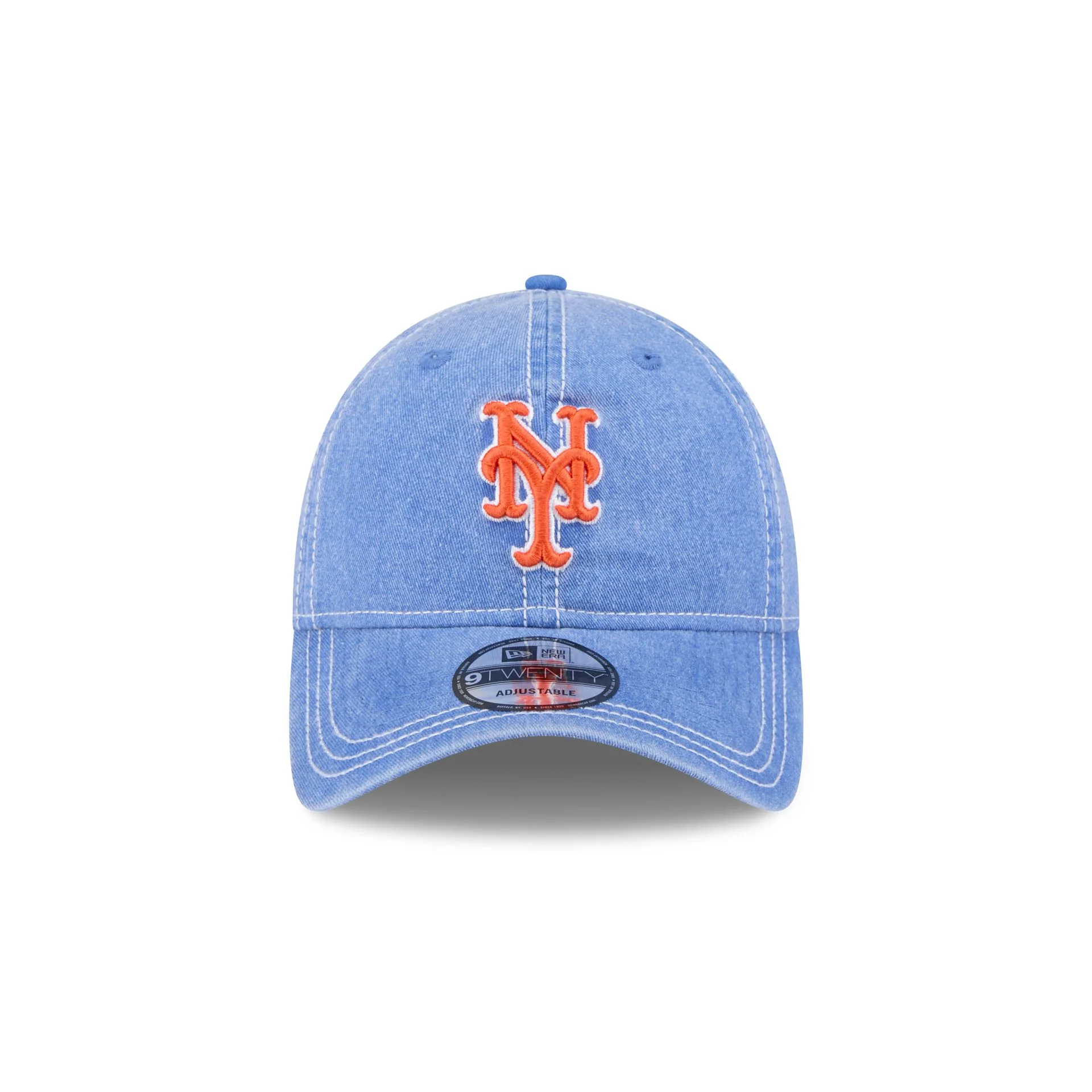 New York Mets Washed Contrast 9TWENTY Adjustable Hat