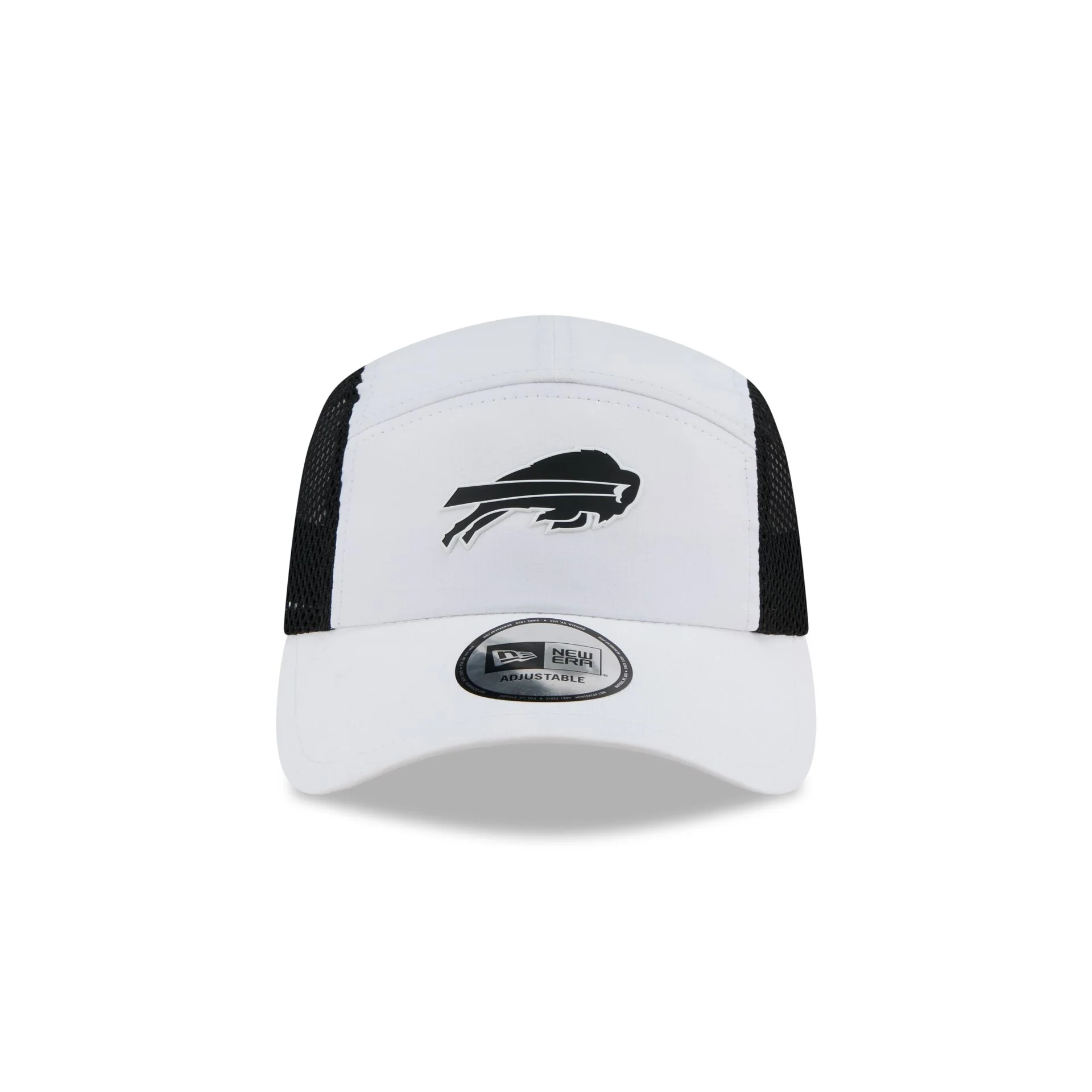 Buffalo Bills White Poly Runner Adjustable Hat