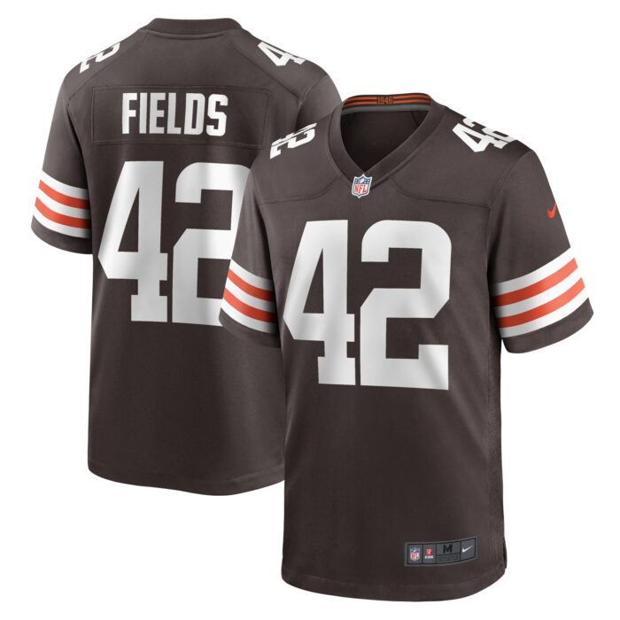 Men’s Cleveland Browns Tony Fields II Nike Brown Team Game Jersey