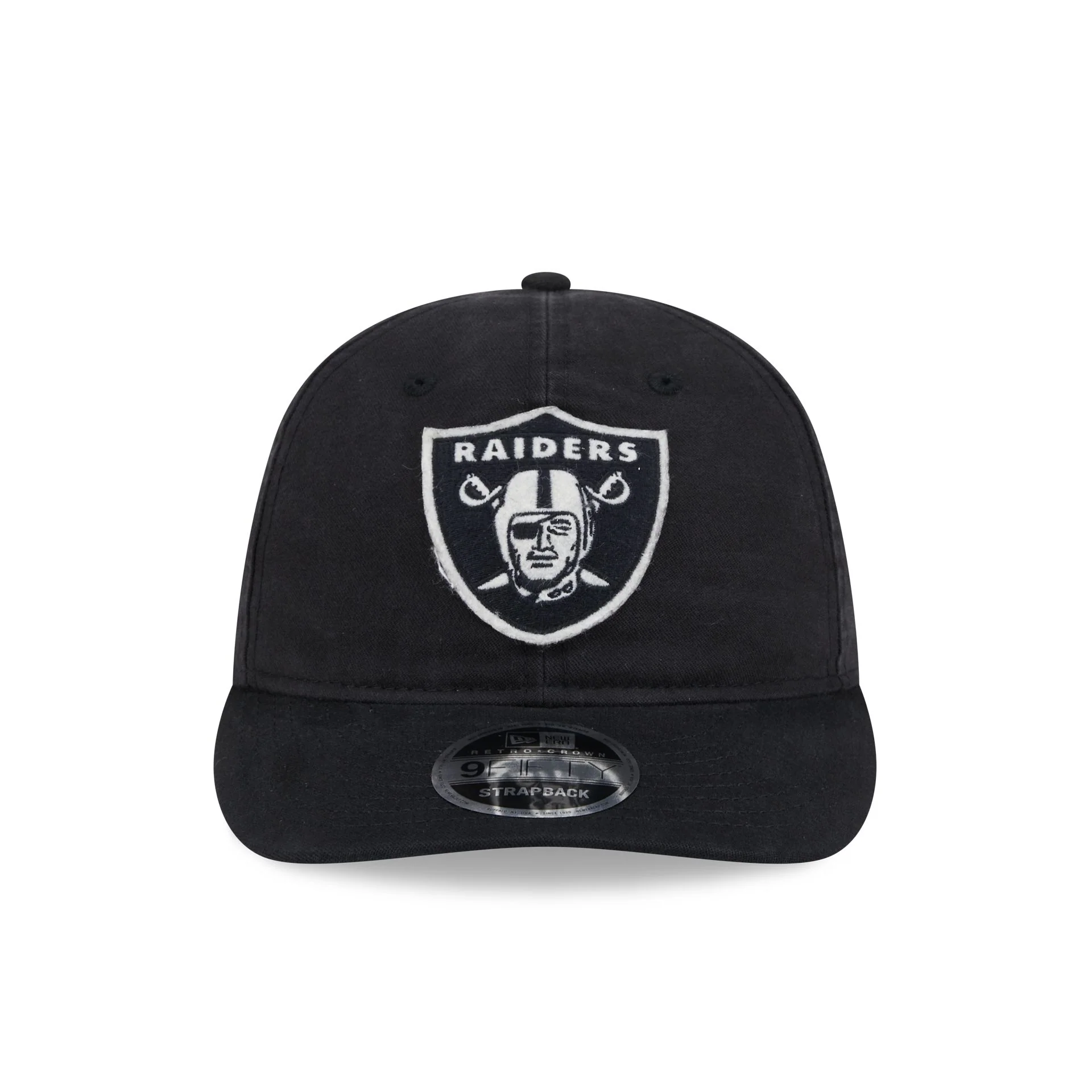 Las Vegas Raiders Canvas Felt Retro Crown 9FIFTY Adjustable Hat