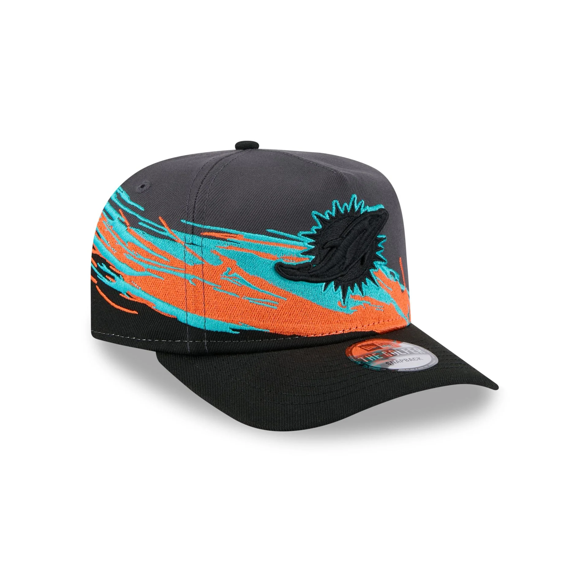 Miami Dolphins Graphite Brushstroke Golfer Hat