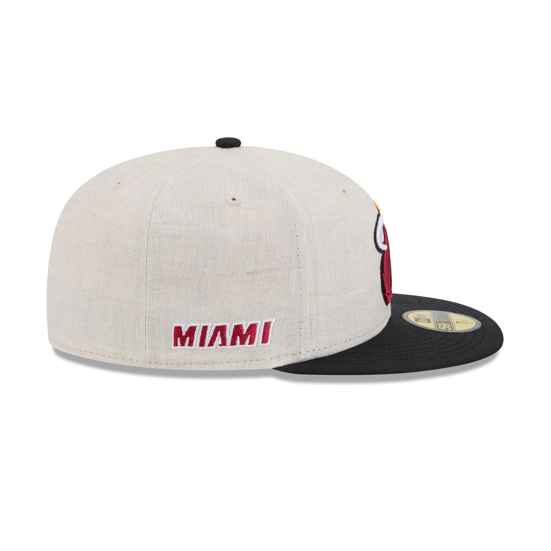 Miami Heat Linen 59FIFTY Fitted Hat