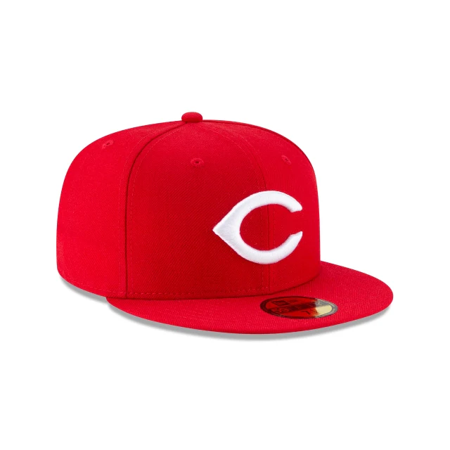 Cincinnati Reds Wool World Series Side Patch 59FIFTY Fitted Hat