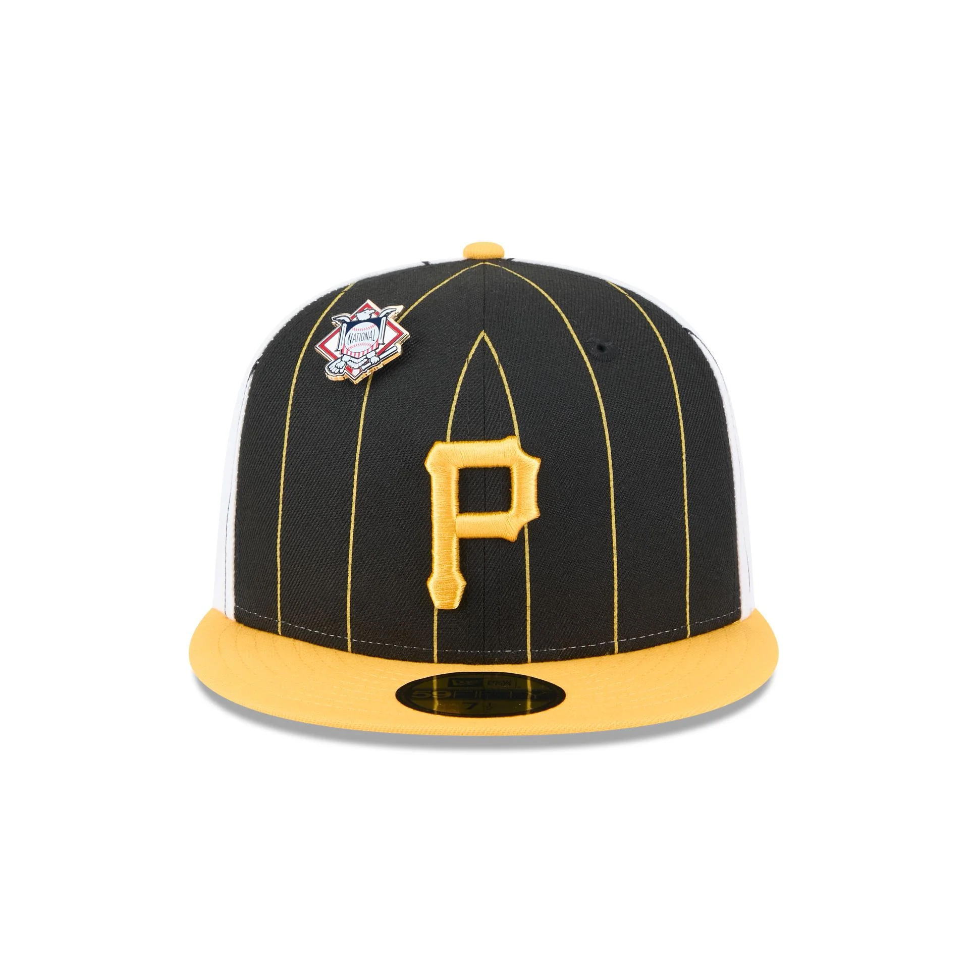 Pittsburgh Pirates Pinstripe League Pin 59FIFTY Fitted Hat