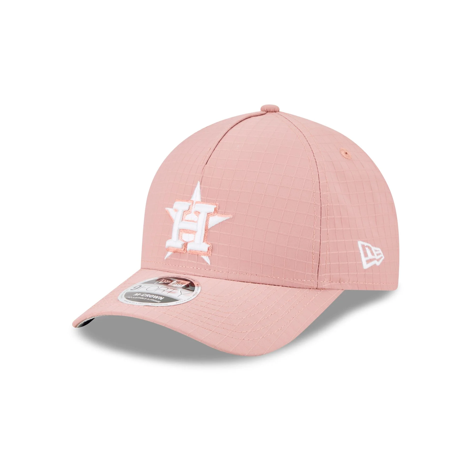 Houston Astros Pink Ripstop 9FORTY M-Crown A-Frame Snapback Hat