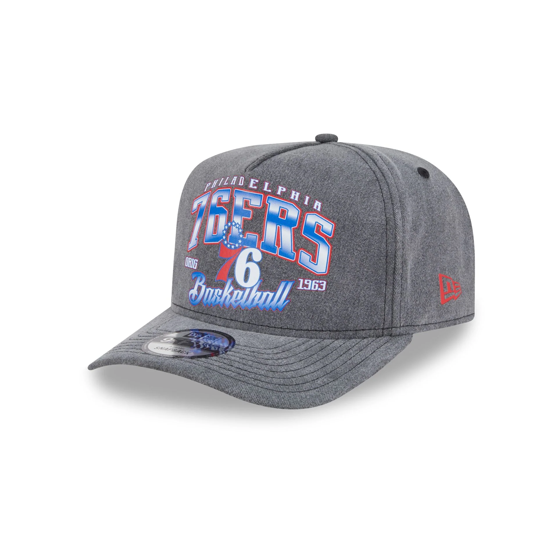 Philadelphia 76ers Washed 9FIFTY A-Frame Snapback Hat