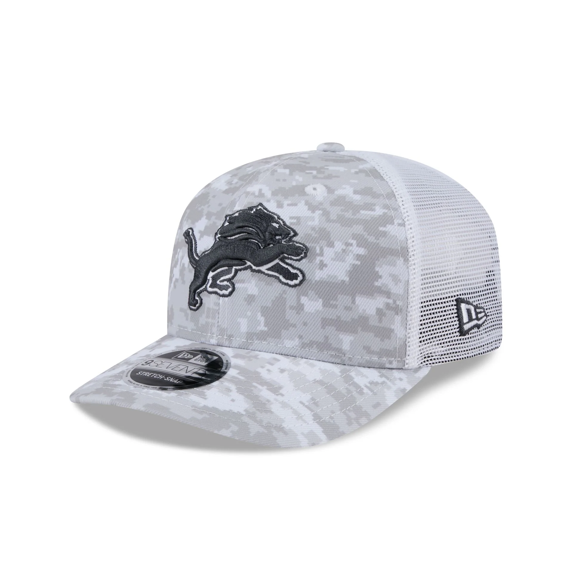 Detroit Lions 2024 Salute to Service 9SEVENTY Trucker Hat