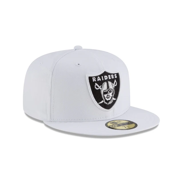 Las Vegas Raiders White 59FIFTY Fitted Hat