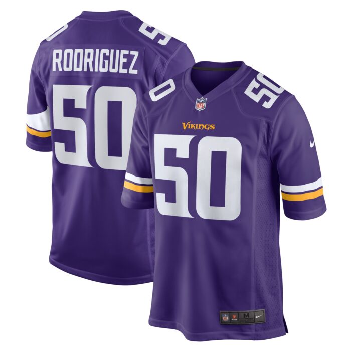 Men’s Minnesota Vikings Levi Drake Rodriguez Nike Purple Game Jersey
