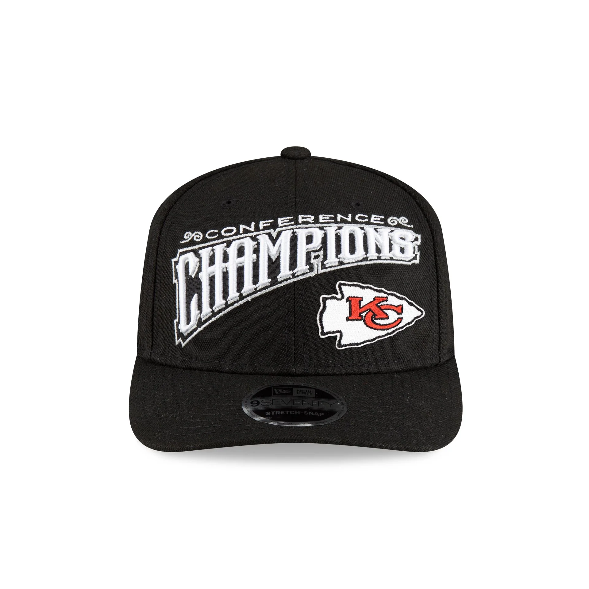 Kansas City Chiefs 2024 Conference Champions Locker Room 9SEVENTY Stretch-Snap Hat
