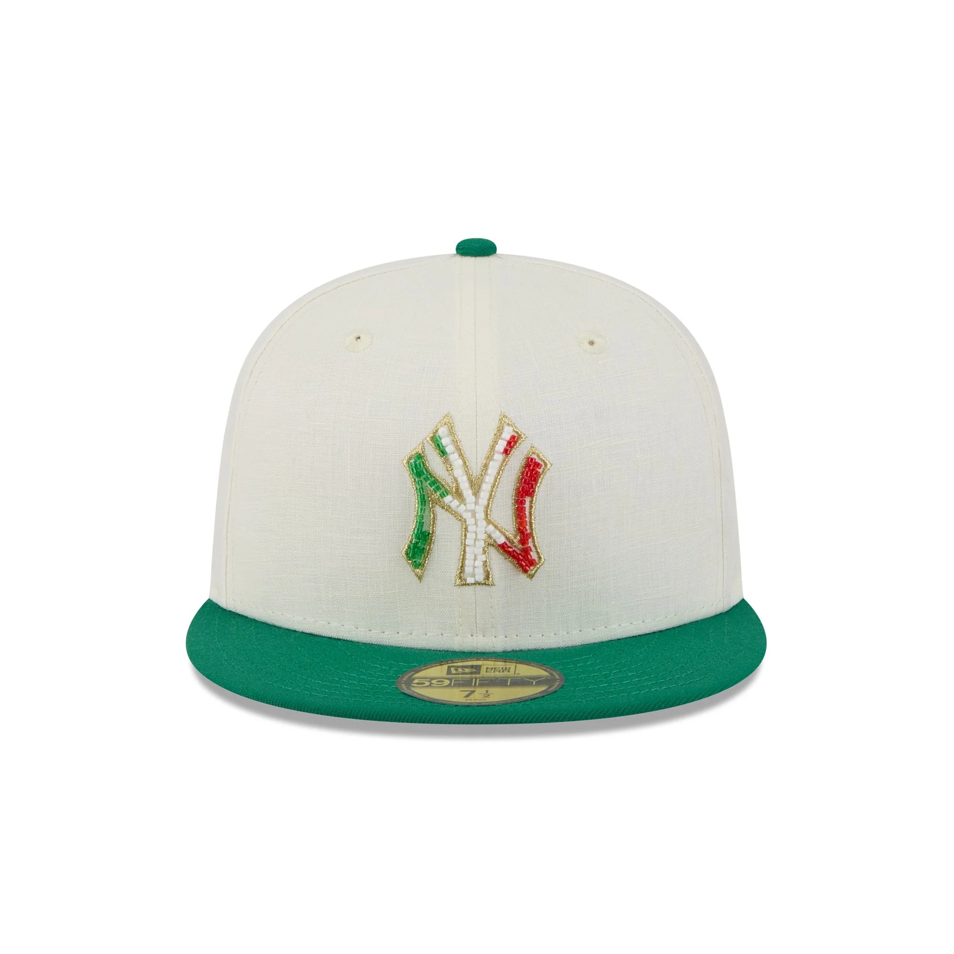 New York Yankees Beaded Linen 59FIFTY Fitted Hat