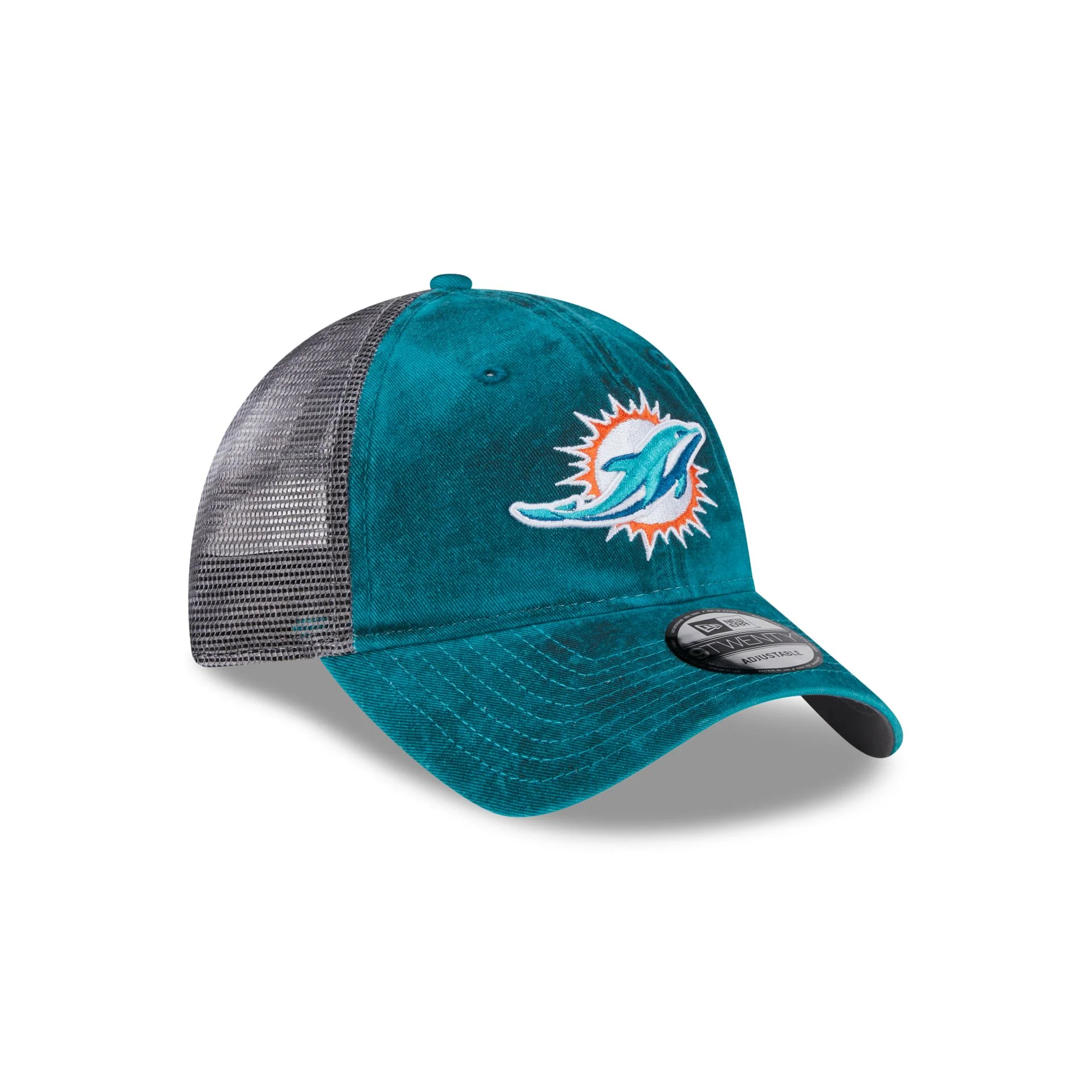 Miami Dolphins Slick 9TWENTY Trucker Hat