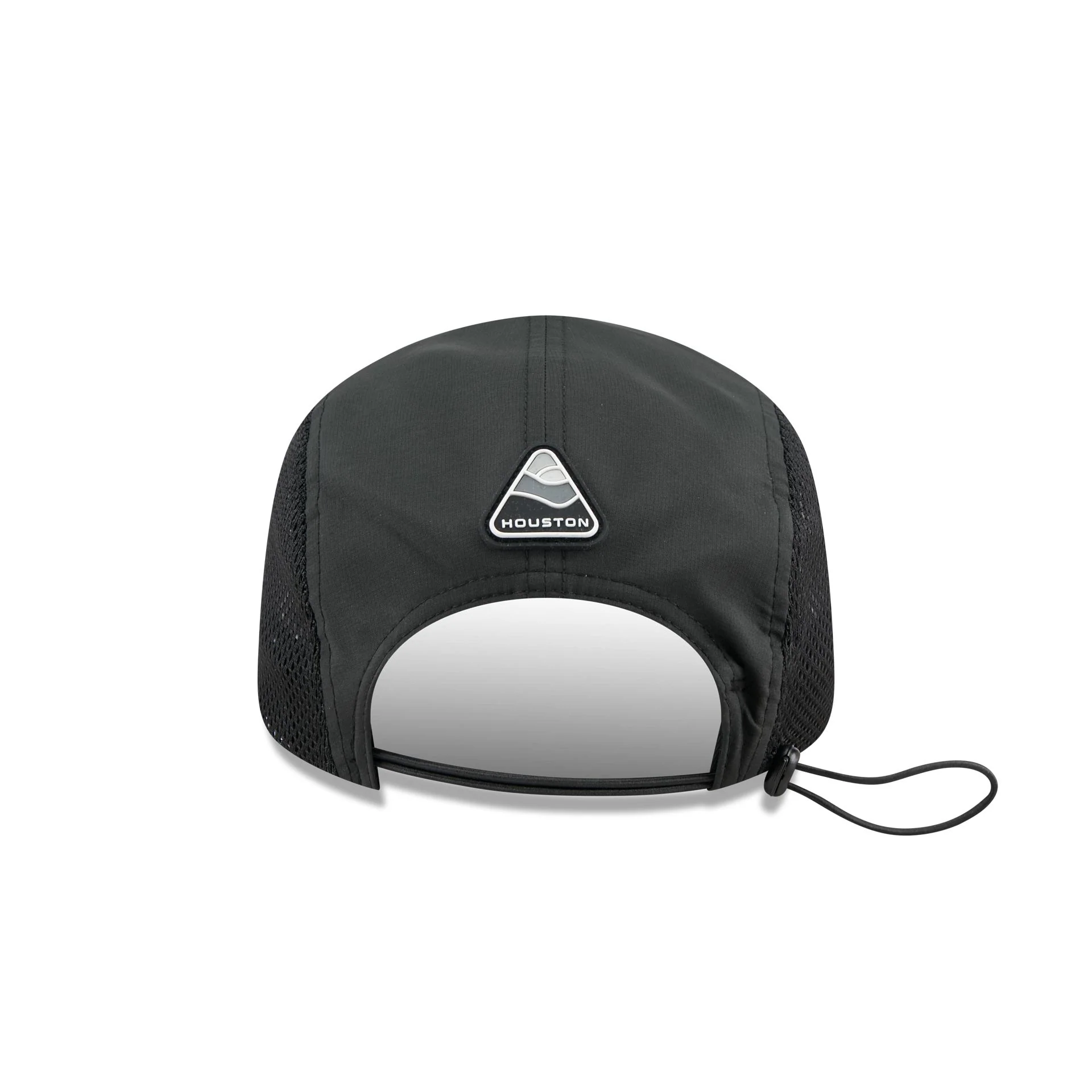 Houston Astros Black Poly Runner Adjustable Hat