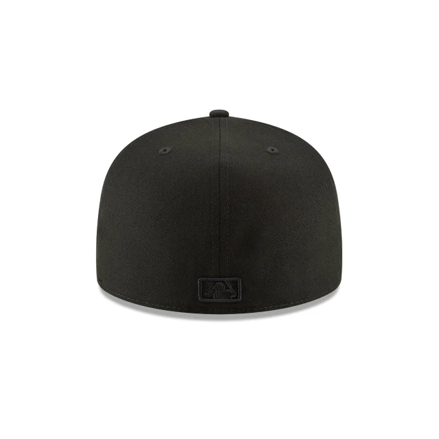 Los Angeles Angels Blackout Basic 59FIFTY Fitted Hat