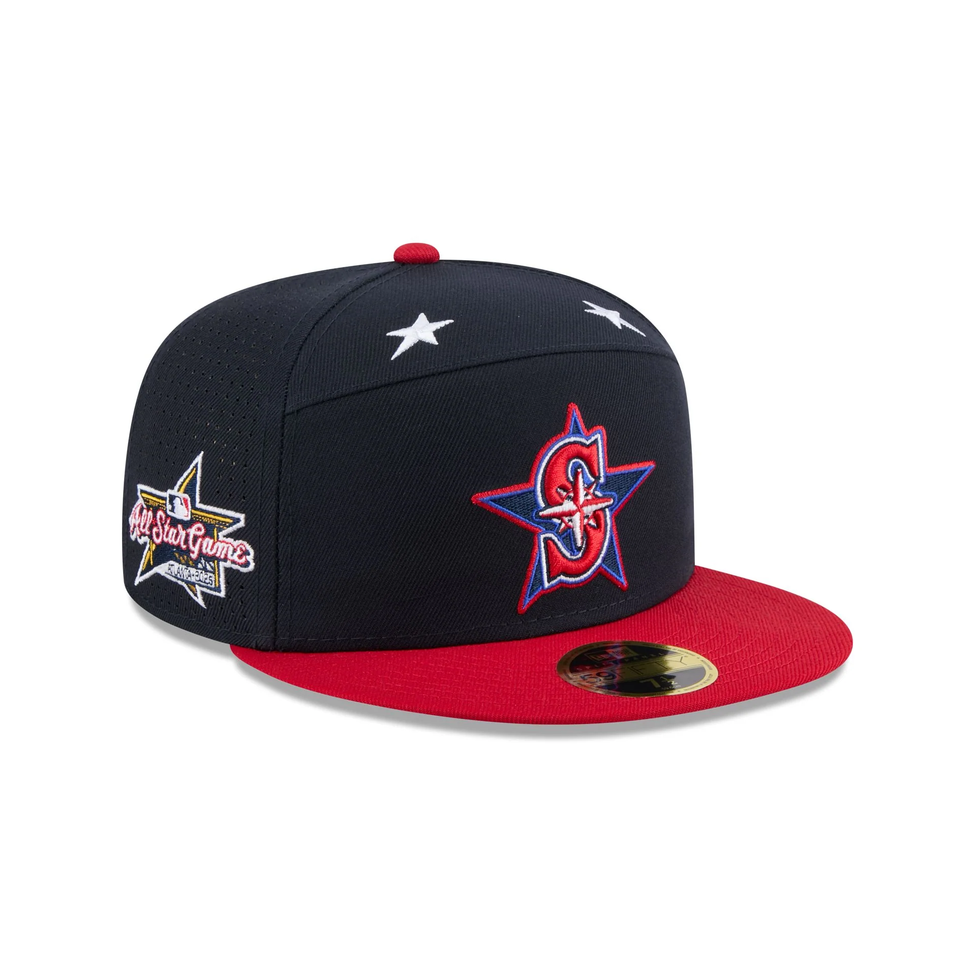 Seattle Mariners 2025 All-Star Game Workout Split Panel 59FIFTY Fitted Hat