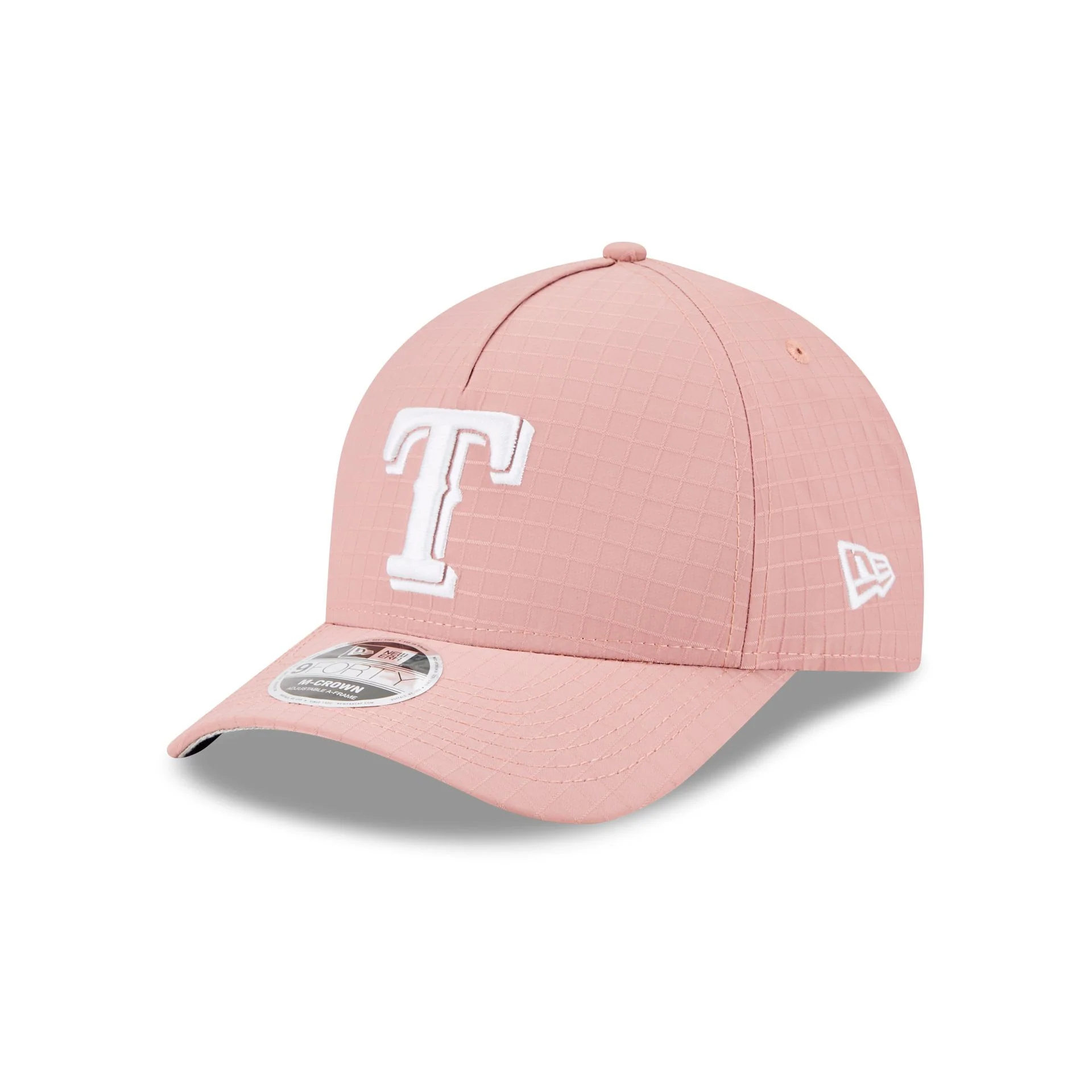 Texas Rangers Pink Ripstop 9FORTY M-Crown A-Frame Snapback Hat