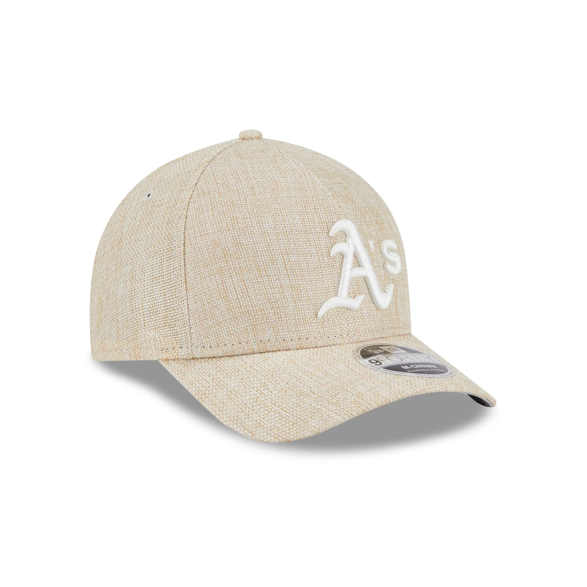 Athletics Cotton Weave Stone 9FORTY M-Crown A-Frame Snapback Hat