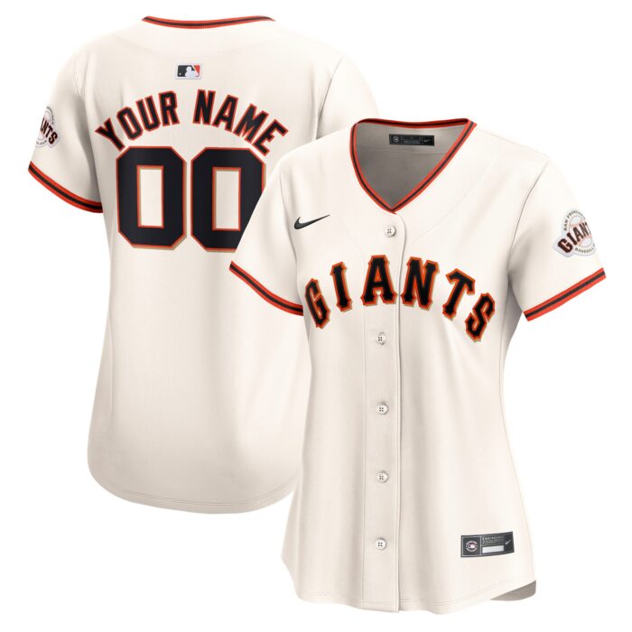 Women’s San Francisco Giants Nike Cream Home Limited Custom Jersey