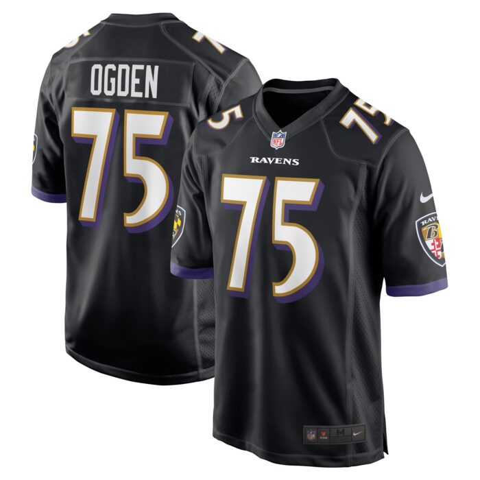 Men’s Baltimore Ravens Jonathan Ogden Nike Black Retired Player Jersey