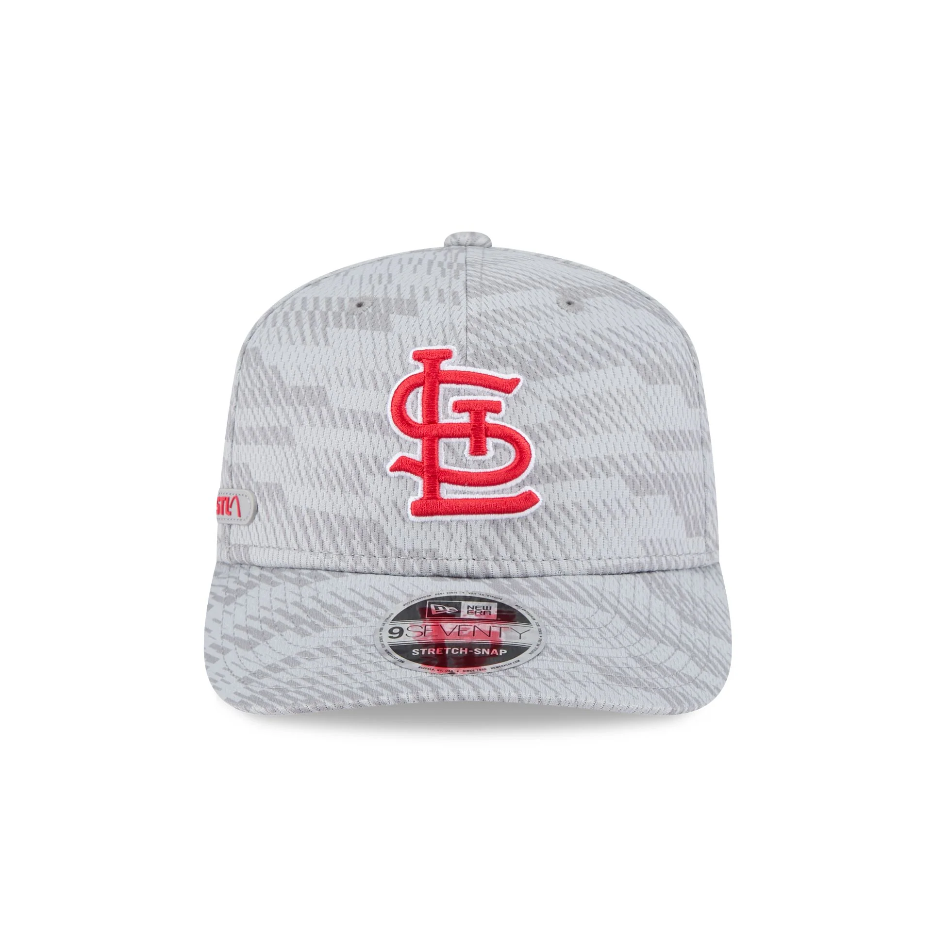 St. Louis Cardinals 2025 Clubhouse Gray 9SEVENTY Stretch-Snap Hat