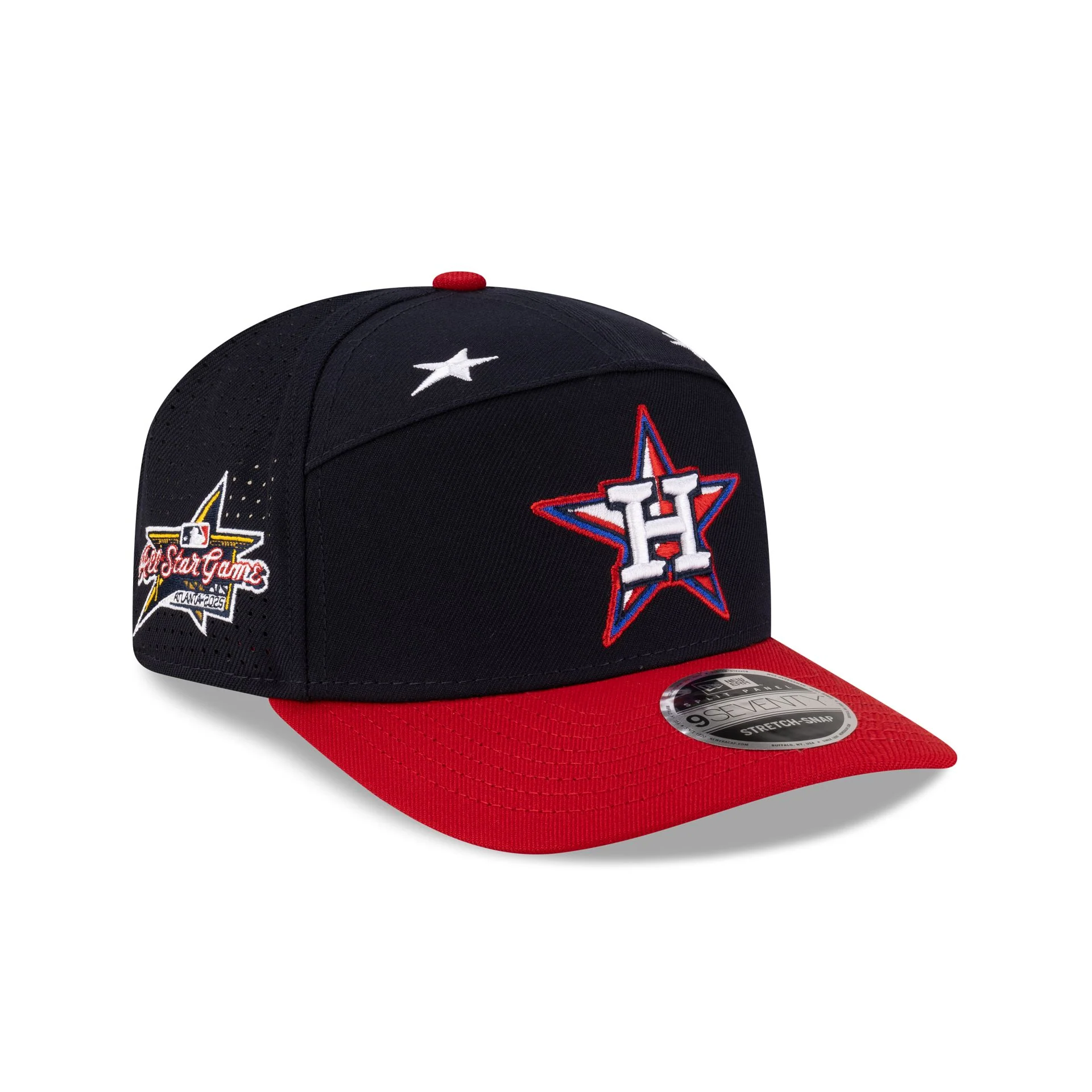 Houston Astros 2025 All-Star Game Workout Split Panel 9SEVENTY Stretch-Snap Hat