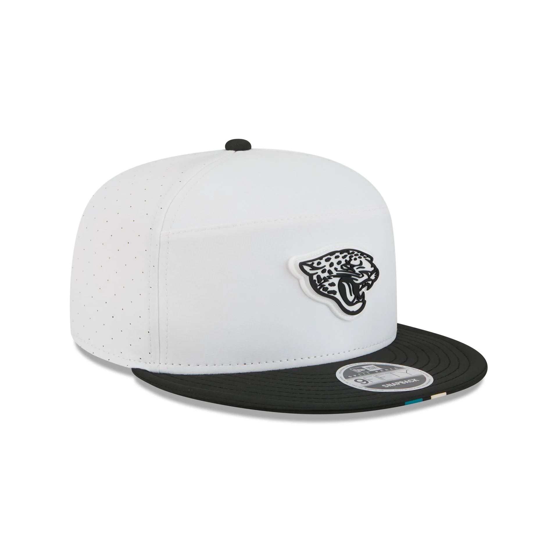 Jacksonville Jaguars 2025 Training Split Panel 9FIFTY Snapback Hat