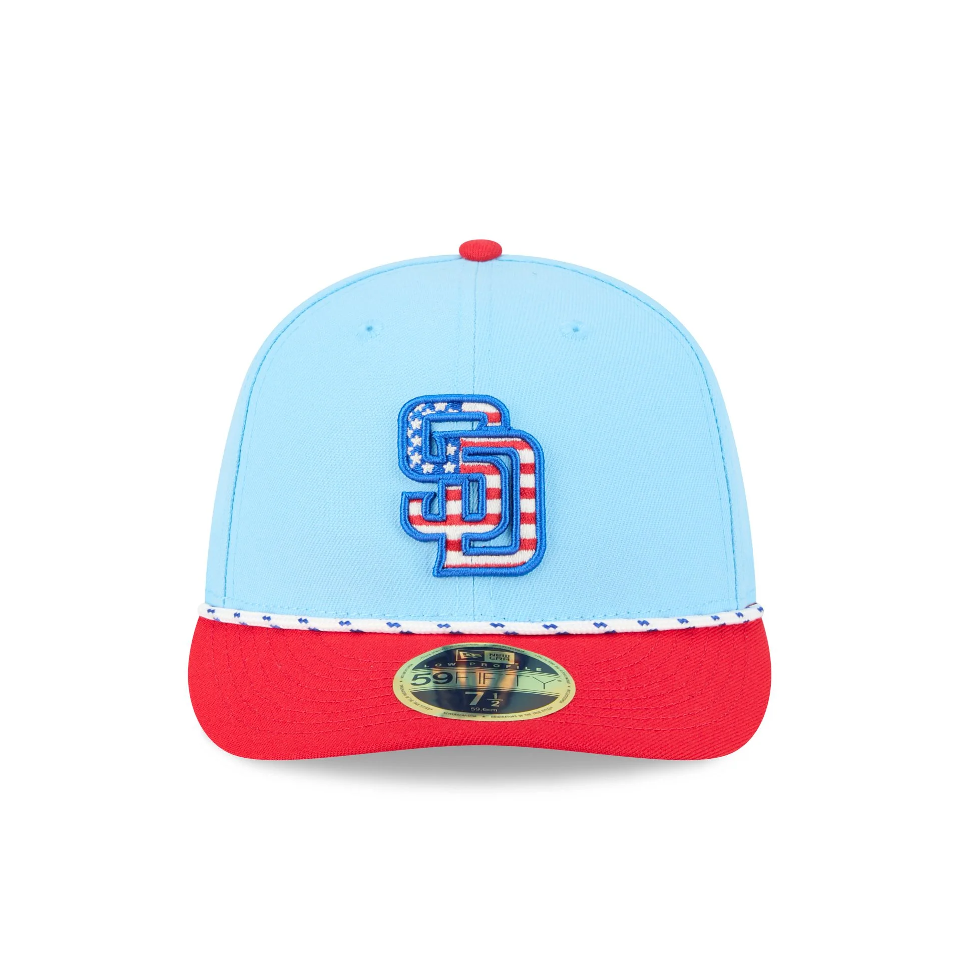 San Diego Padres Independence Day 2025 Low Profile 59FIFTY Fitted Hat