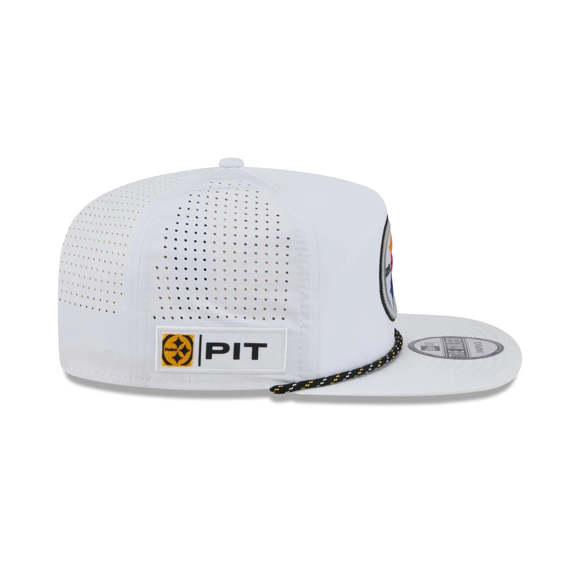 Pittsburgh Steelers Optic White Performance Rope Golfer Hat