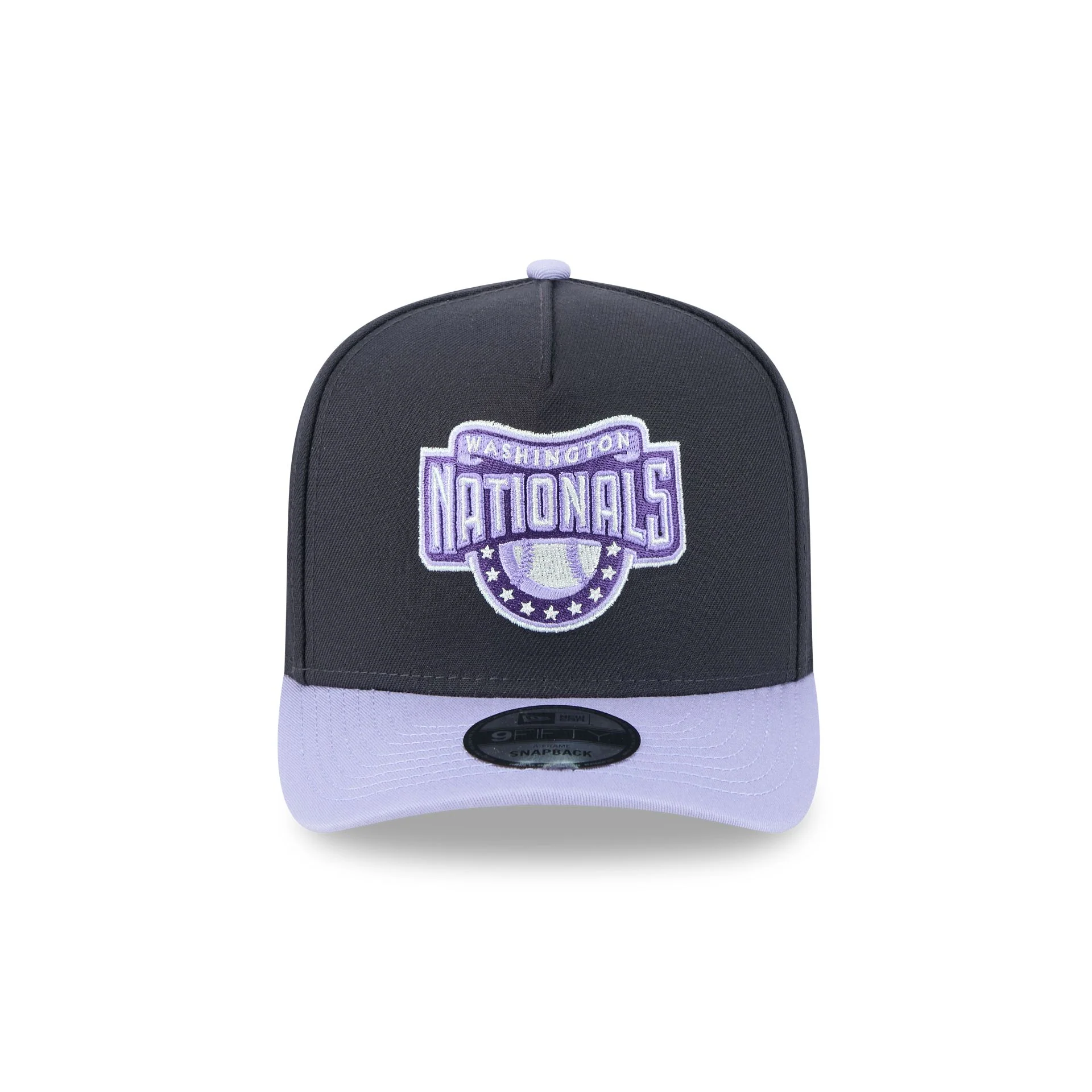 Washington Nationals Navy Lavender 9FIFTY A-Frame Snapback Hat