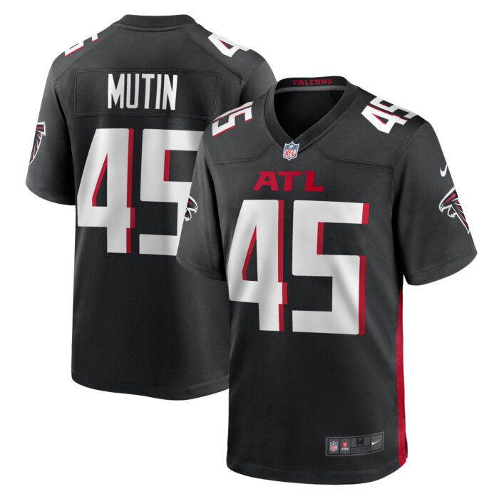 Men’s Atlanta Falcons Donavan Mutin Nike Black Game Jersey