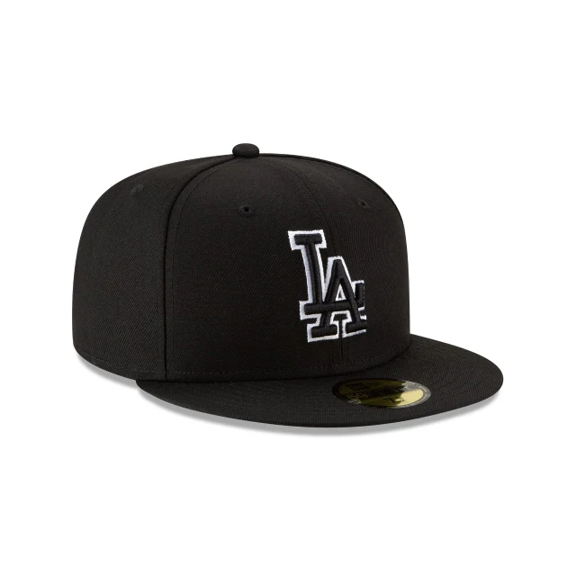 Los Angeles Dodgers Black Outline 59FIFTY Fitted Hat