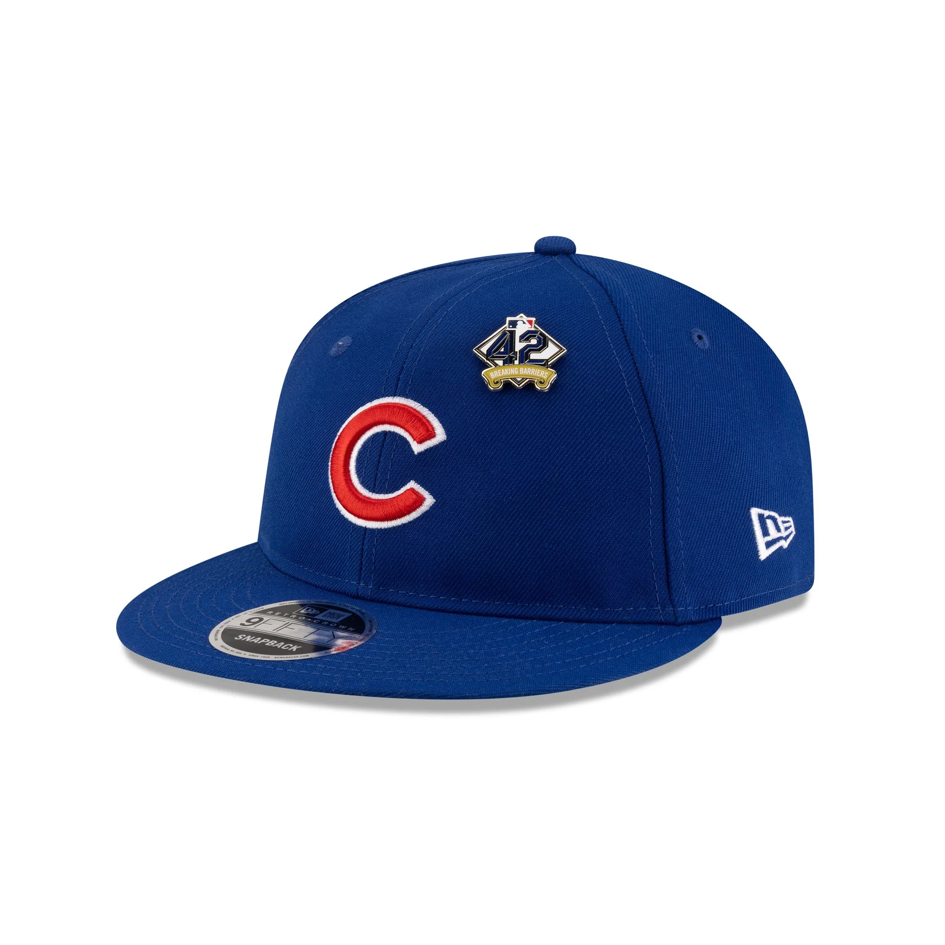 Chicago Cubs Jackie Robinson Day 2025 Retro Crown 9FIFTY Snapback Hat