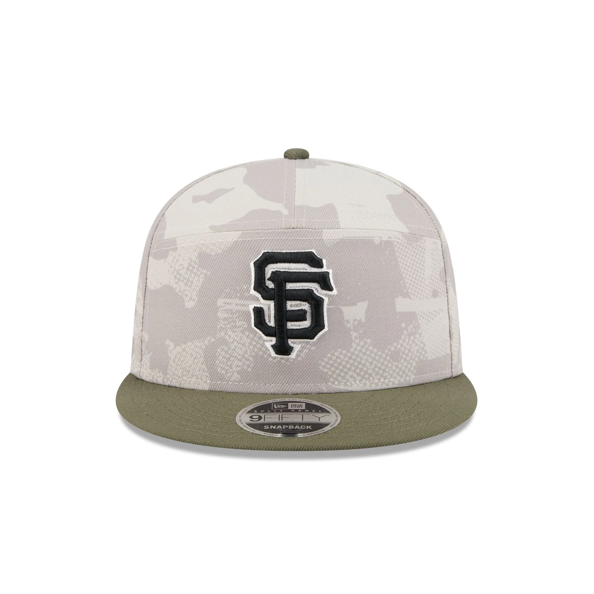 San Francisco Giants Armed Forces Day 2025 Split Panel 9FIFTY Snapback Hat