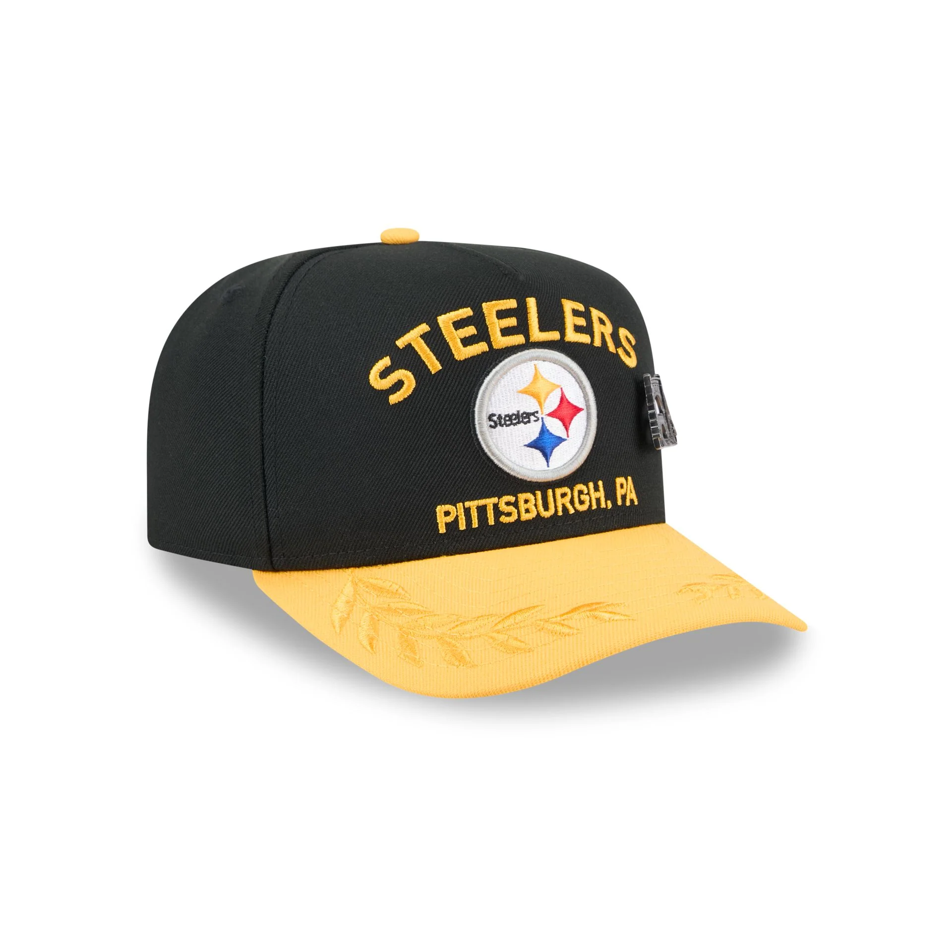 Pittsburgh Steelers 2025 Draft Black 59FIFTY A-Frame Fitted Hat