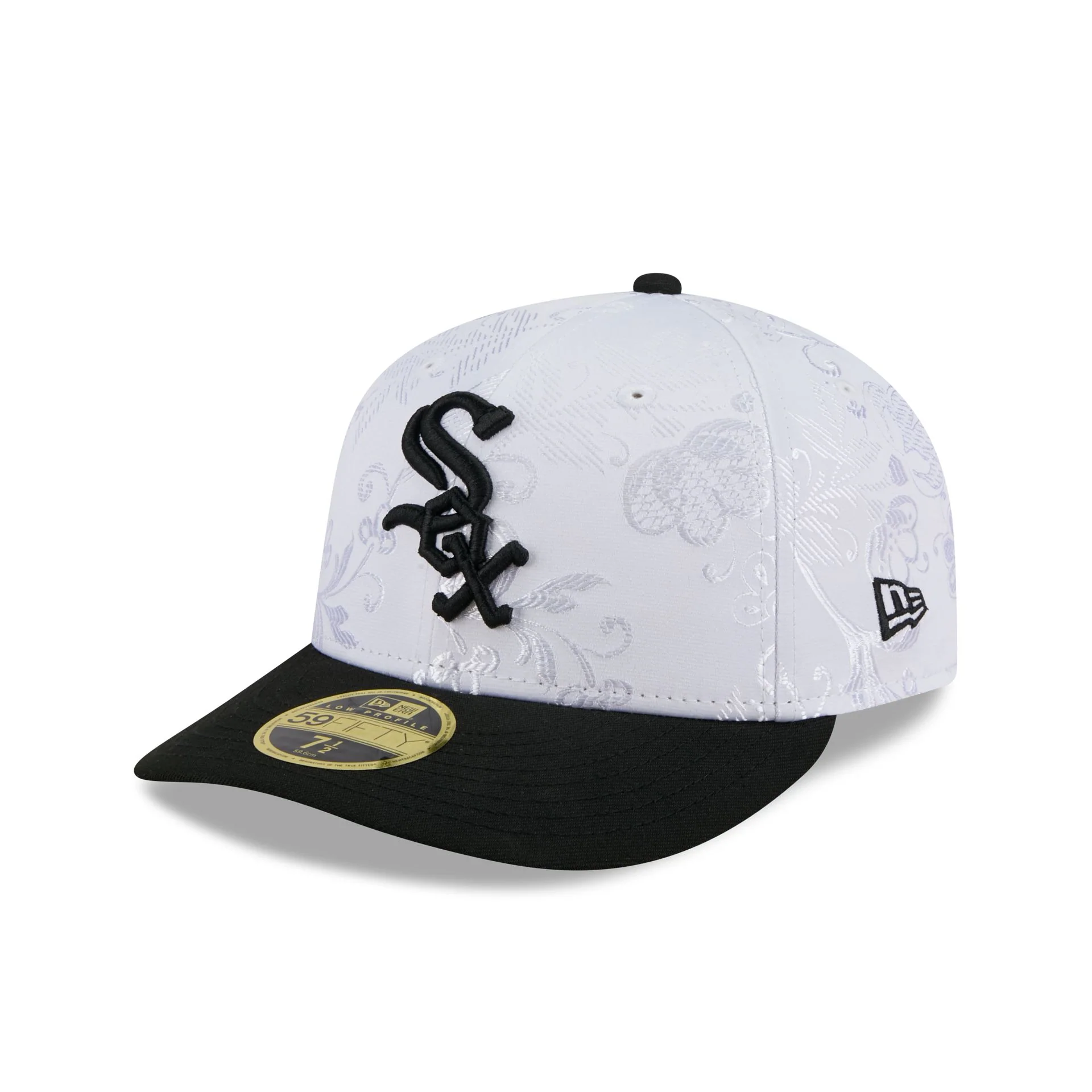 Chicago White Sox Floral Shine Low Profile 59FIFTY Fitted Hat