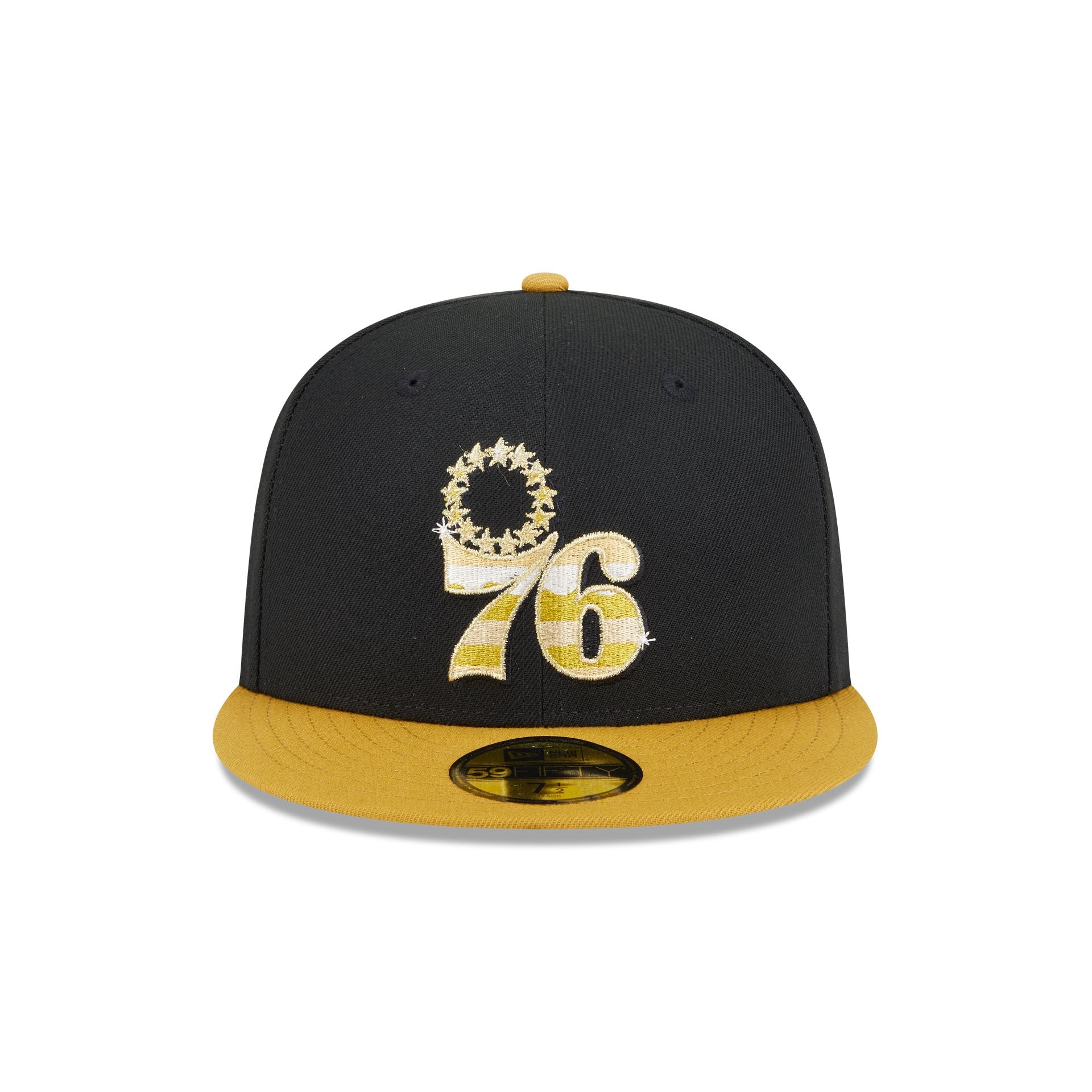 Philadelphia 76ers Metallic Gold Logo 59FIFTY Fitted Hat
