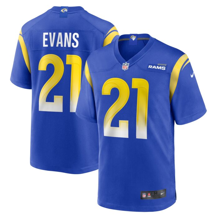 Men’s Los Angeles Rams Zach Evans Nike Royal Home Game Jersey