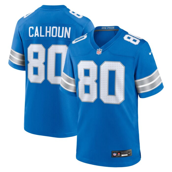 Men’s Detroit Lions Jalon Calhoun Nike Blue Game Jersey