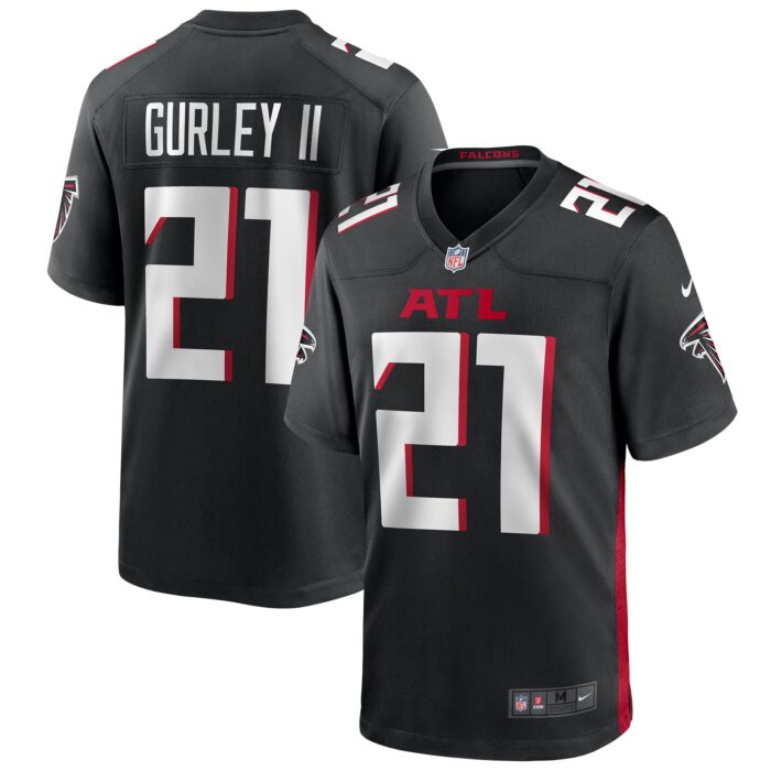 Men’s Atlanta Falcons Todd Gurley II Nike Black Game Player Jersey