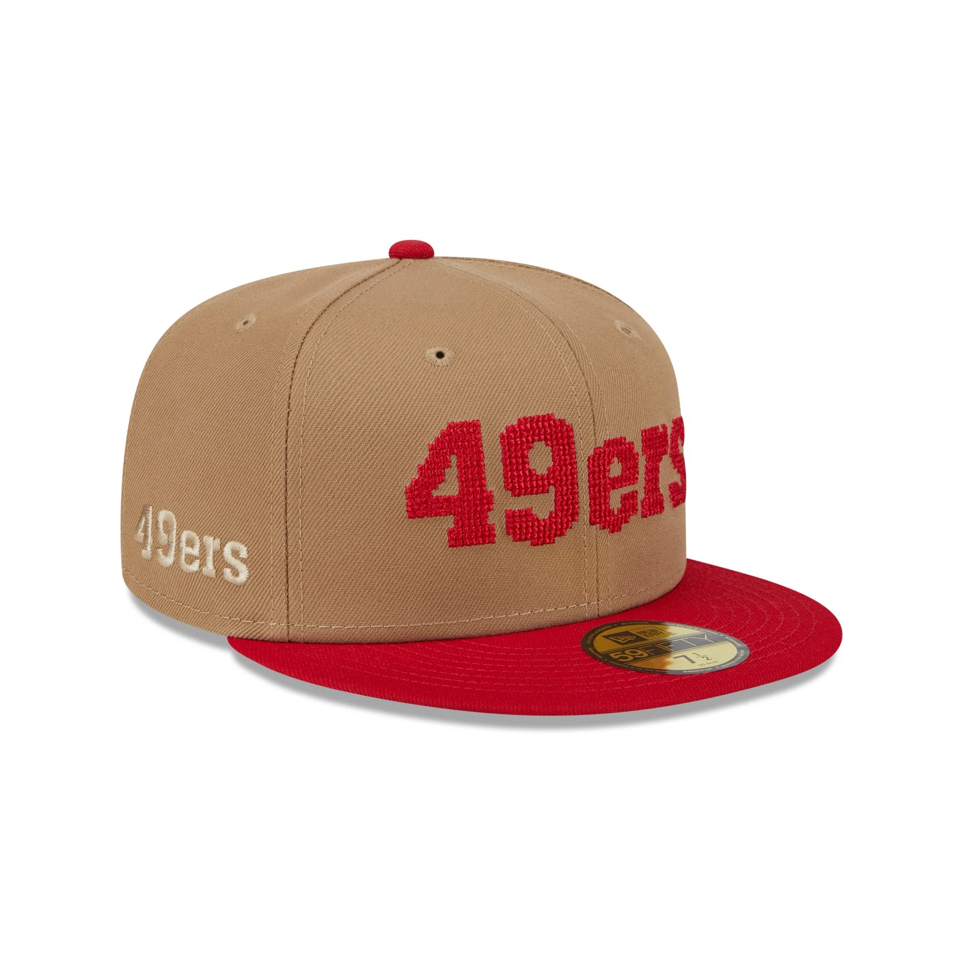 San Francisco 49ers Classic 8-Bit Wordmark 59FIFTY Fitted Hat
