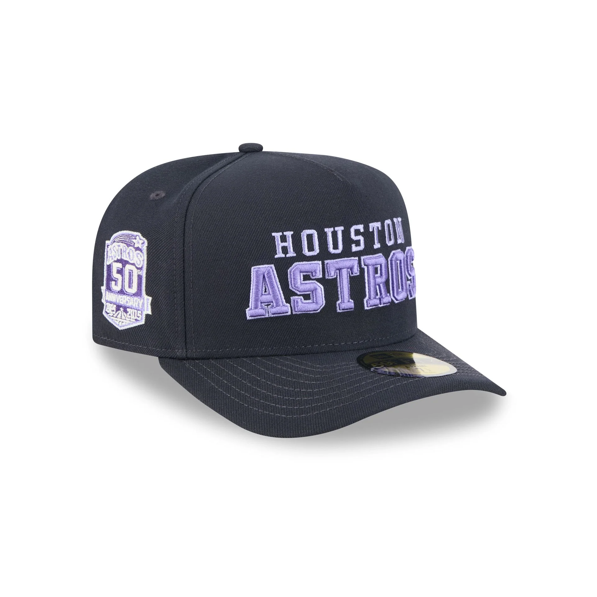 Houston Astros Navy Lavender 59FIFTY A-Frame Fitted Hat