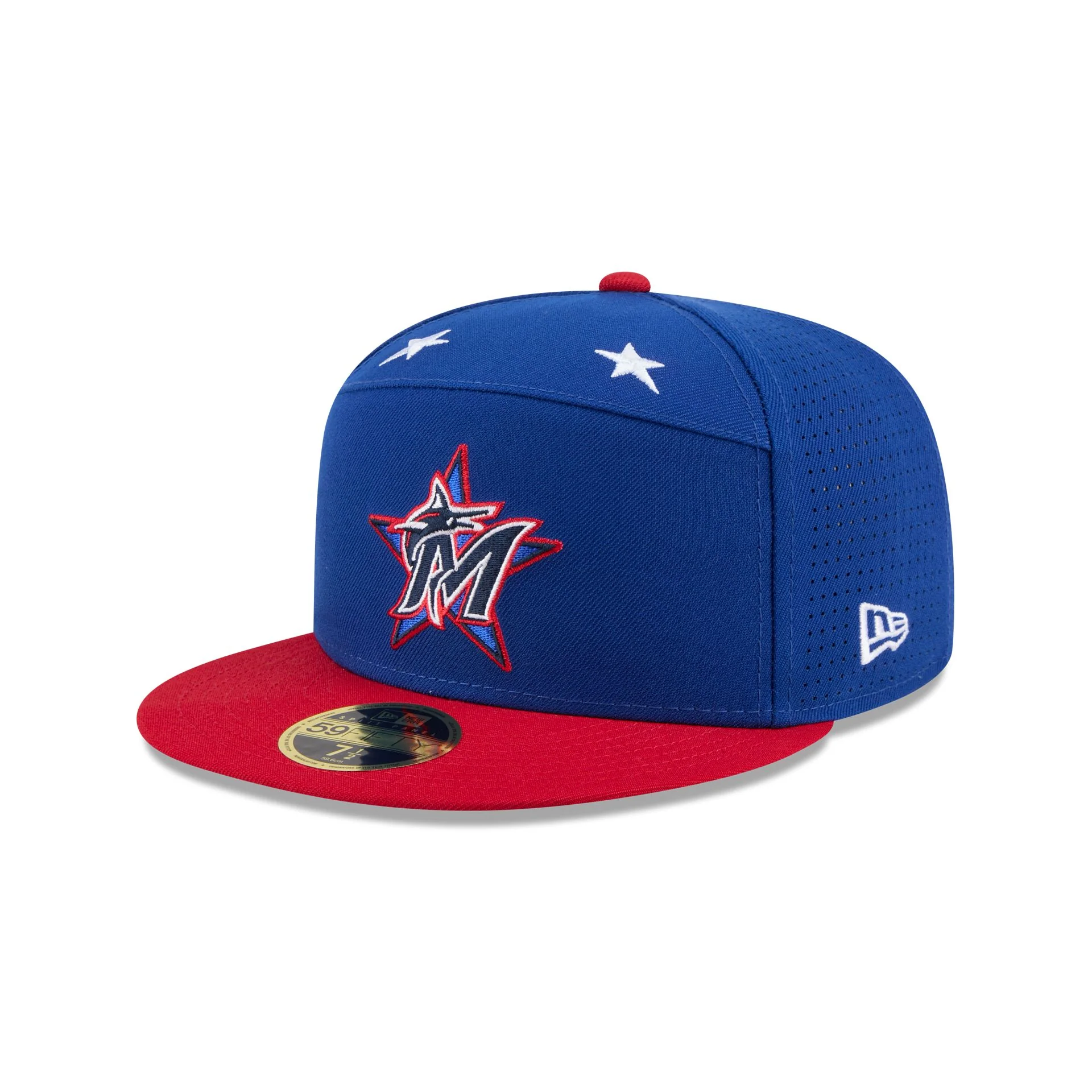 Miami Marlins 2025 All-Star Game Workout Split Panel 59FIFTY Fitted Hat