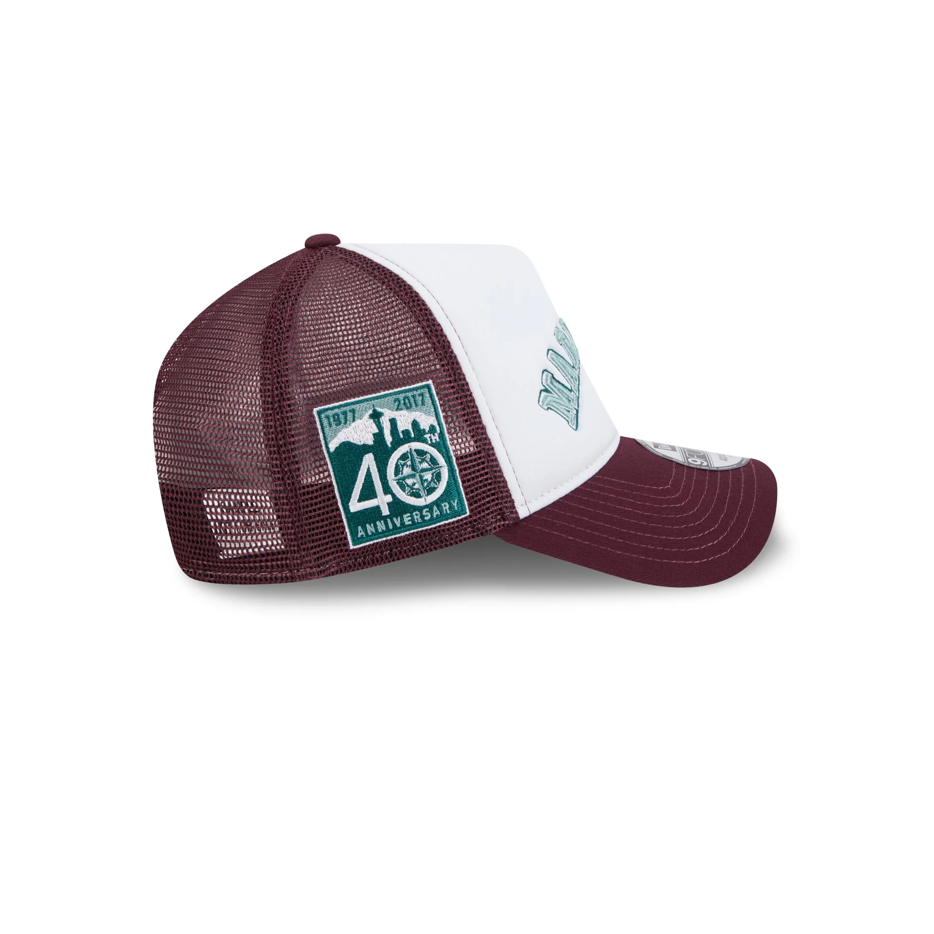 Seattle Mariners Optic White 9FORTY A-Frame Snapback Hat