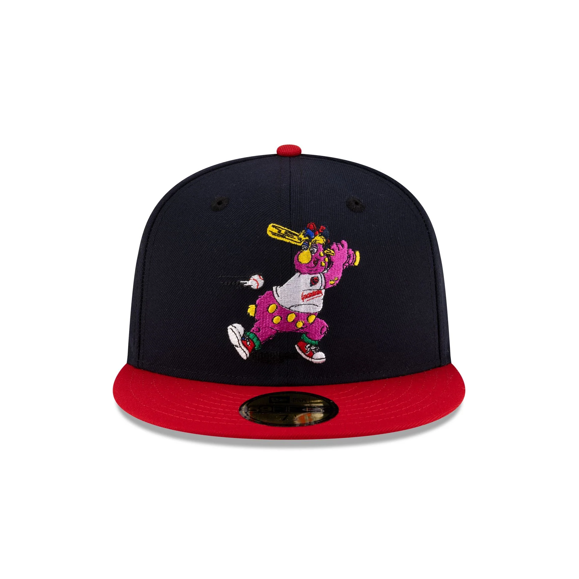 Cleveland Guardians Mascot Navy 59FIFTY Fitted Hat