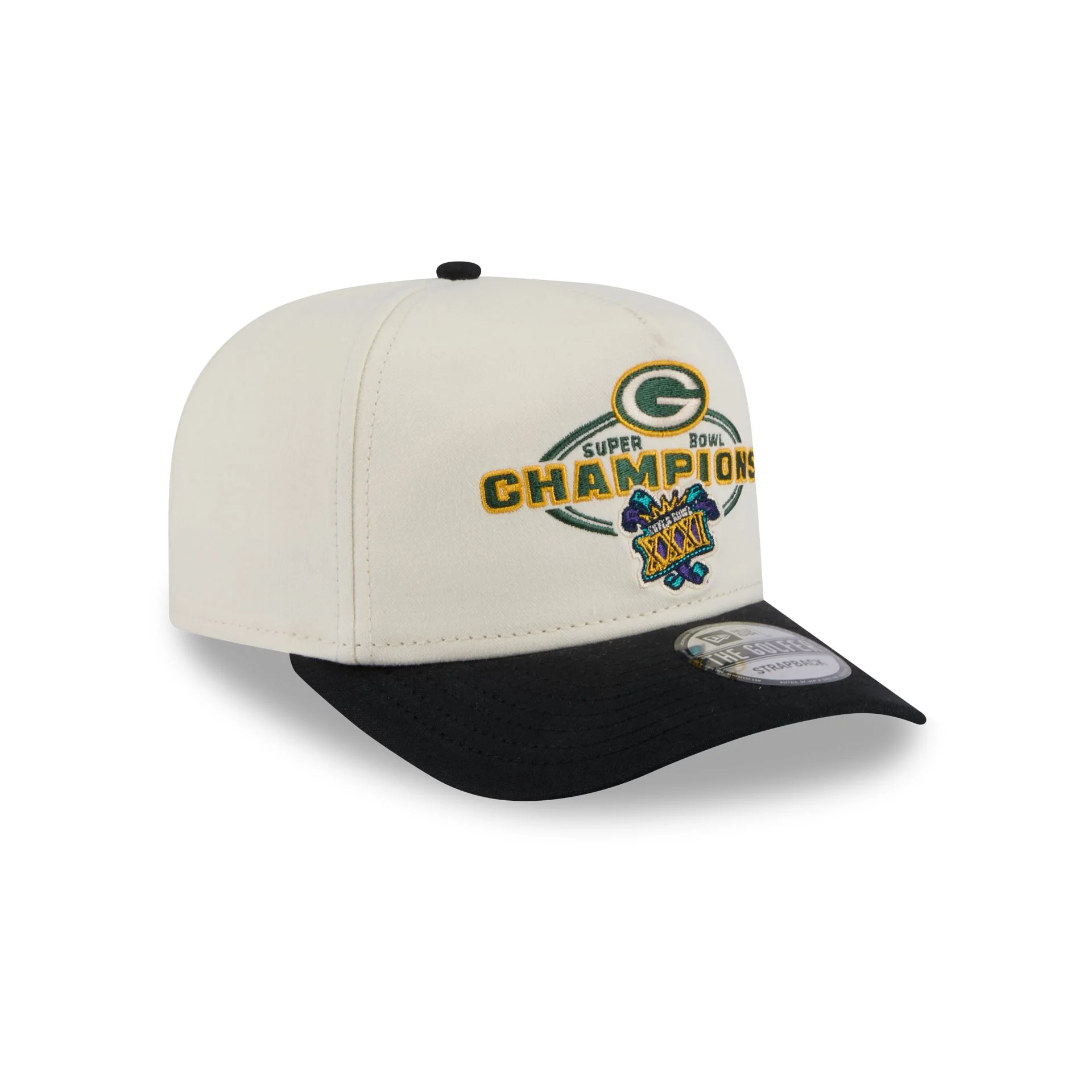 Green Bay Packers Chrome White Champions Golfer Hat