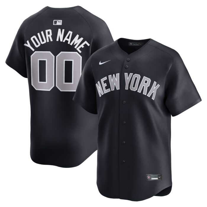 Men’s New York Yankees  Nike Navy  Alternate Limited Custom Jersey